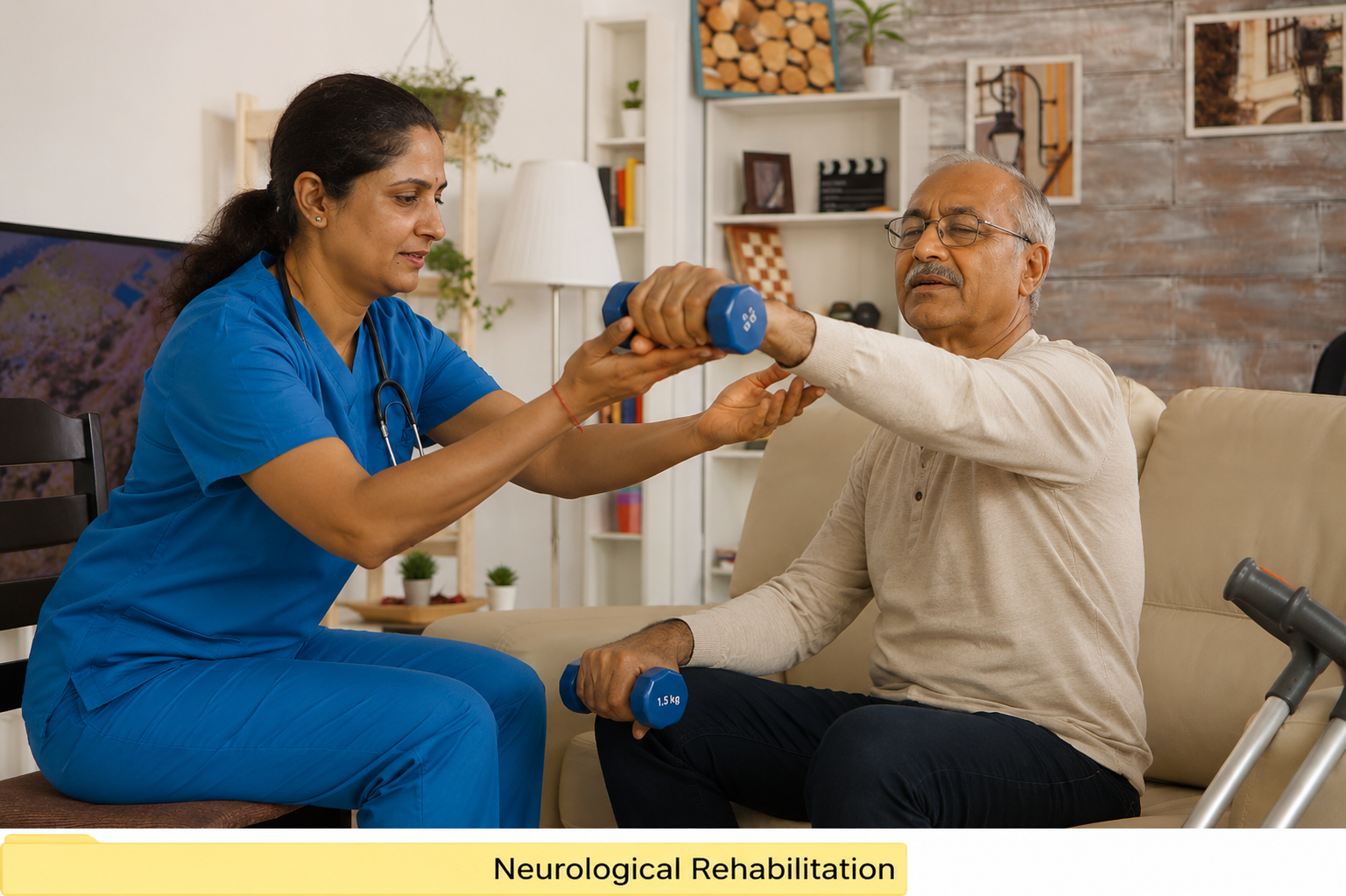 Nurse providing post-operative recovery care